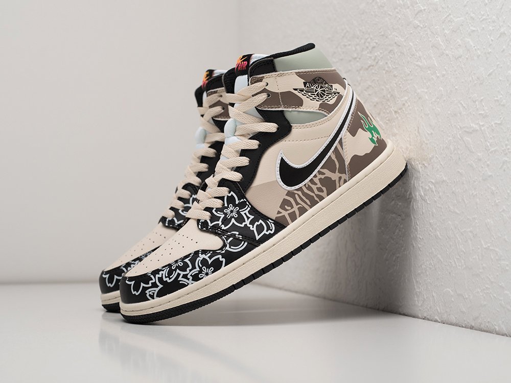 Nike Air Jordan 1 WMNS разноцветные кожа женские (AR24092) - фото 2 Nike Air Jordan 1 WMNS разноцветные кожа женские (AR24092) - фото 2