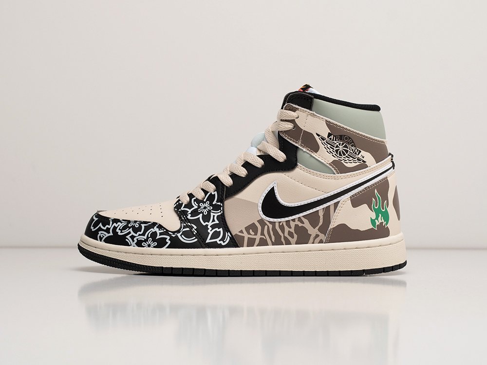 Nike Air Jordan 1 WMNS разноцветные кожа женские (AR24092) - фото 1 Nike Air Jordan 1 WMNS разноцветные кожа женские (AR24092) - фото 1