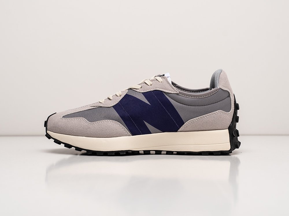 Мужские кроссовки New Balance 327 Grey / Blue / White (40-45 размер) фото 1