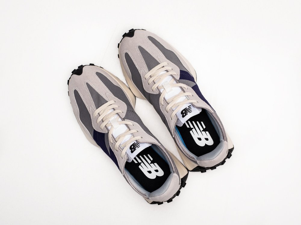 Мужские кроссовки New Balance 327 Grey / Blue / White (40-45 размер) фото 3