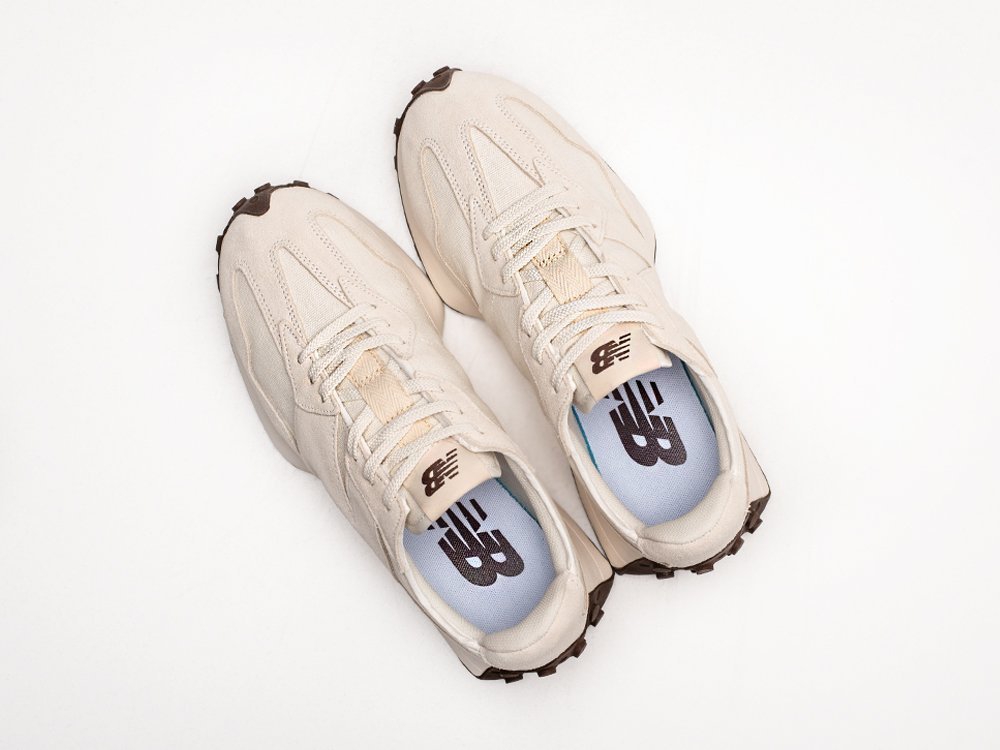 Мужские кроссовки New Balance 327 White / Beige / Brown (40-45 размер) фото 3