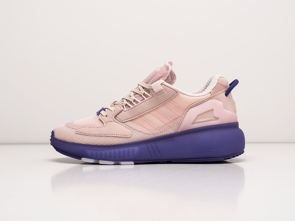 Adidas ZX 5K Boost WMNS розовые текстиль женские (AR24115) - фото 1