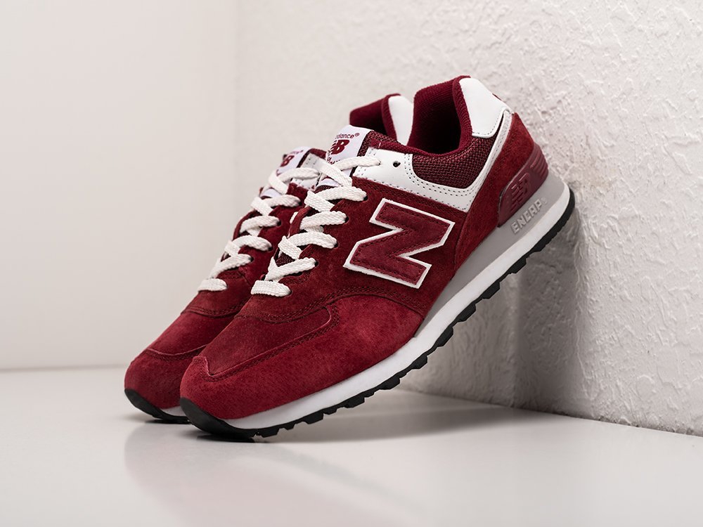 New Balance 574 WMNS бордовые замша женские (AR24126) - фото 2 New Balance 574 WMNS бордовые замша женские (AR24126) - фото 2