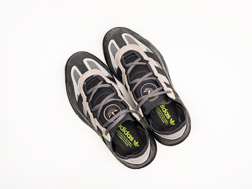 Женские кроссовки Adidas Niteball Grey / Black / Neon Green (36-40 размер) фото 3
