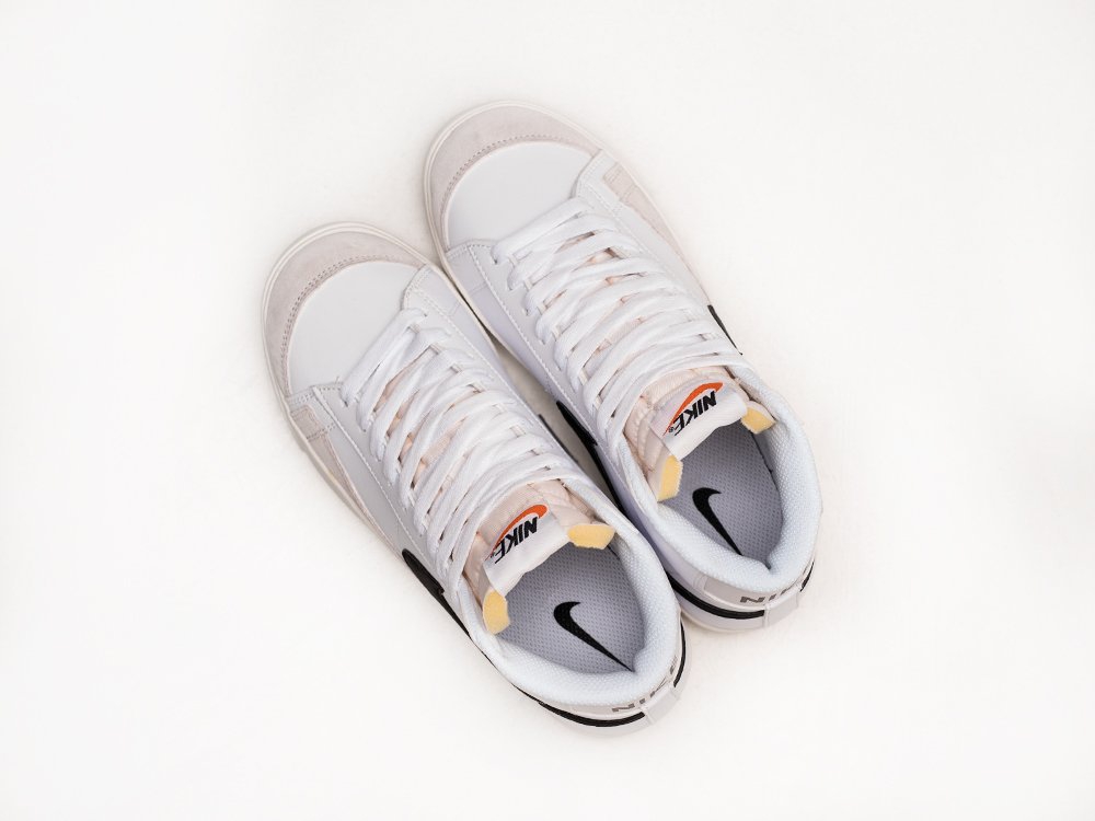 Nike Blazer Mid 77 белые кожа мужские (AR24145) - фото 3 Nike Blazer Mid 77 белые кожа мужские (AR24145) - фото 3