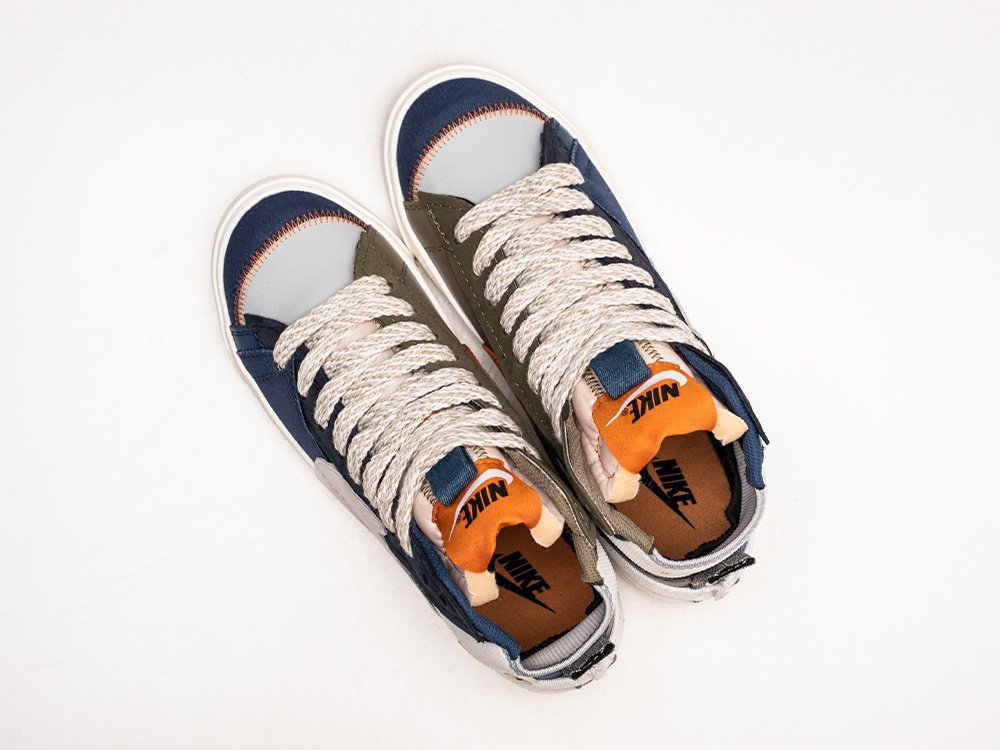 Nike Blazer Mid 77 Jumbo синие текстиль мужские (AR24147) - фото 3 Nike Blazer Mid 77 Jumbo синие текстиль мужские (AR24147) - фото 3