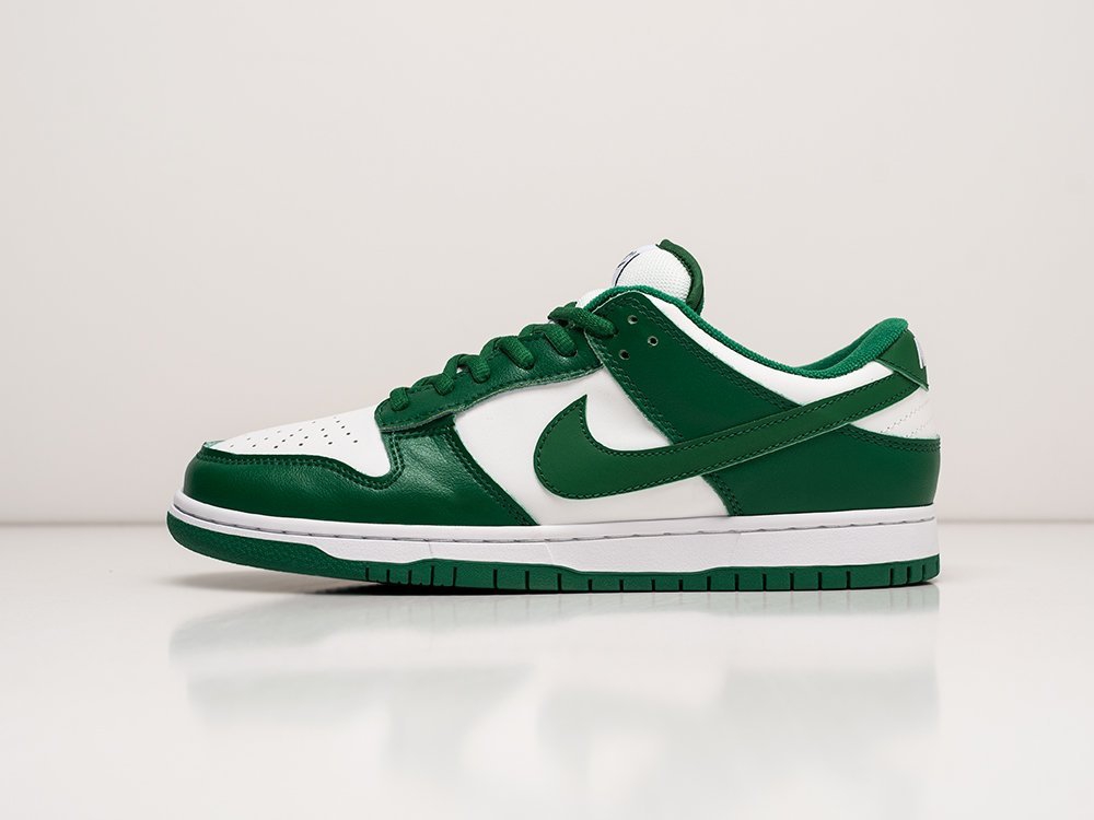 Nike SB Dunk Low Celtic зеленые замша мужские (AR24149) - фото 1