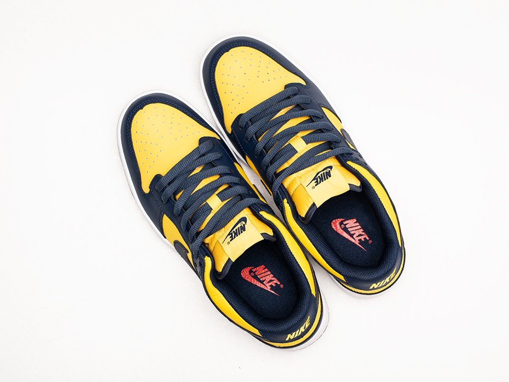 Nike SB Dunk Low Michigan желтые замша мужские (AR24153) - фото 3