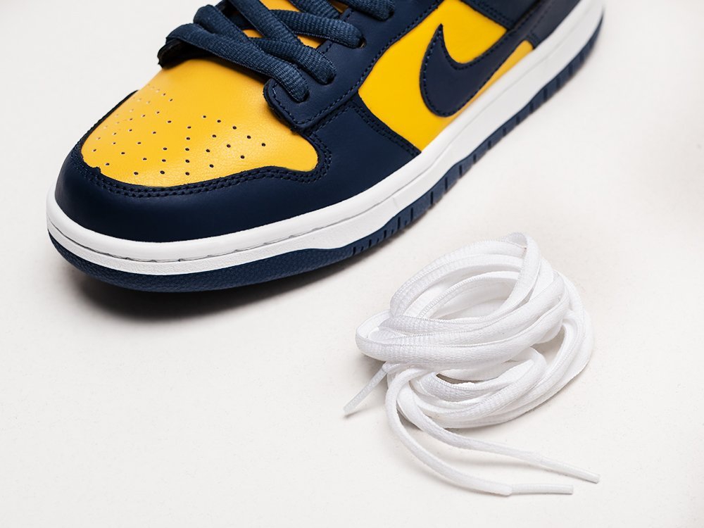 Nike SB Dunk Low Michigan желтые замша мужские (AR24153) - фото 4