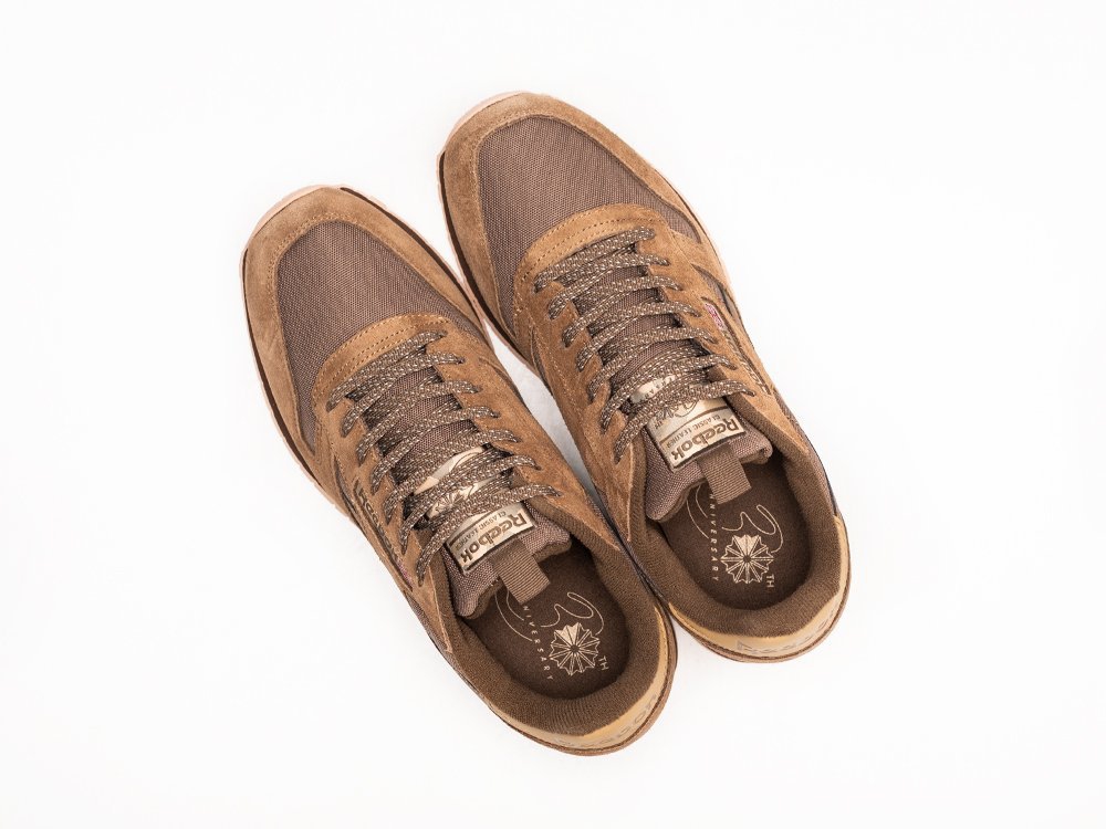 Мужские кроссовки Reebok Classic Leather Suede Brown / Grey (40-45 размер) фото 3