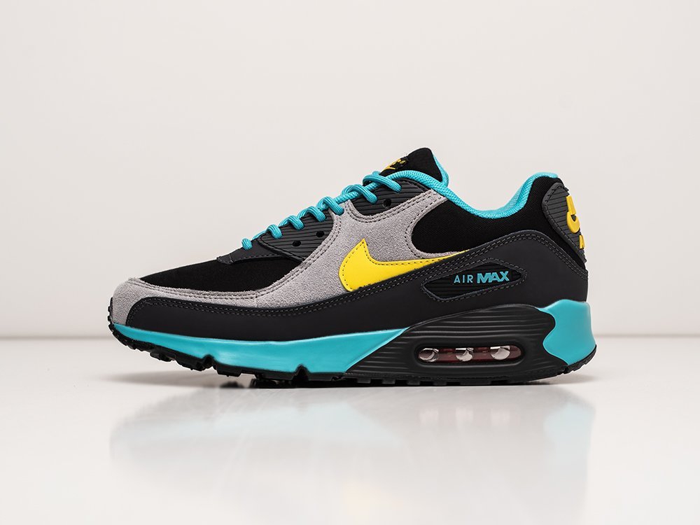 Мужские кроссовки Nike Air Max 90 Black / Grey / Blue (40-45 размер) фото 1