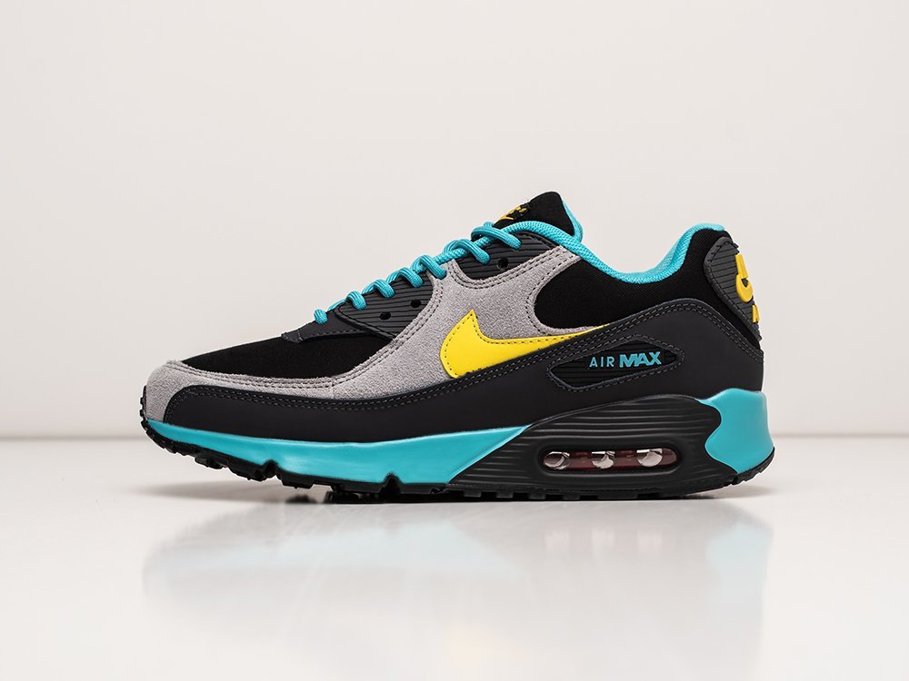 Nike Air Max 90 черные кожа мужские (AR24169) - фото 1 Nike Air Max 90 черные кожа мужские (AR24169) - фото 1