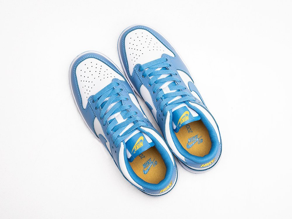 Nike SB Dunk Low UNC WMNS голубые кожа женские (AR24286) - фото 3 Nike SB Dunk Low UNC WMNS голубые кожа женские (AR24286) - фото 3