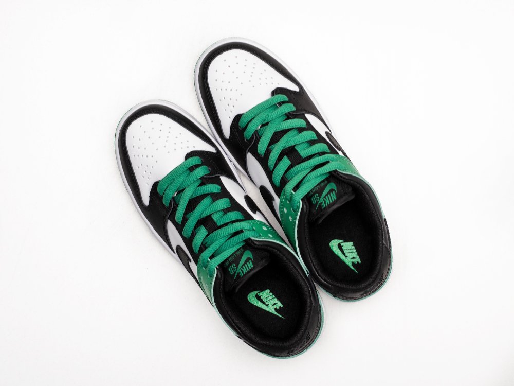 Nike SB Dunk Low WMNS Classic Green зеленые кожа женские (AR24287) - фото 3