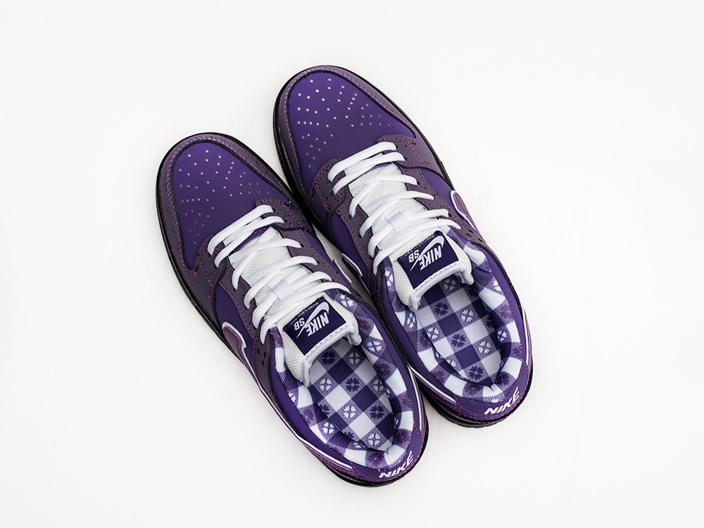 Nike X Concepts SB Dunk Low Pro OG QS Purple Lobster WMNS фиолетовые кожа женские (AR24288) - фото 3