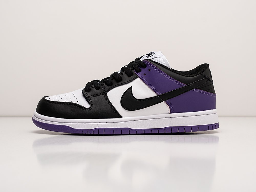 Nike SB Dunk Low Court Purple фиолетовые кожа мужские (AR24289) - фото 1