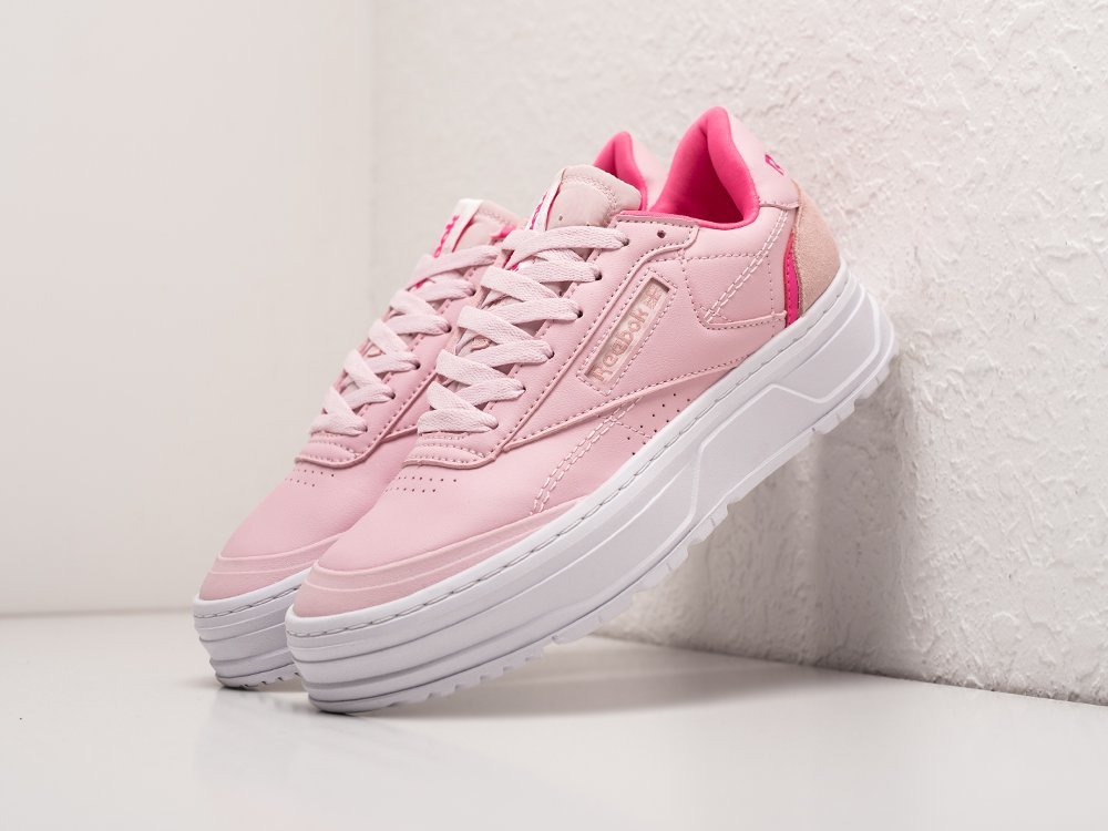 Reebok Club C Double GEO WMNS розовые кожа женские (AR24291) - фото 2 Reebok Club C Double GEO WMNS розовые кожа женские (AR24291) - фото 2