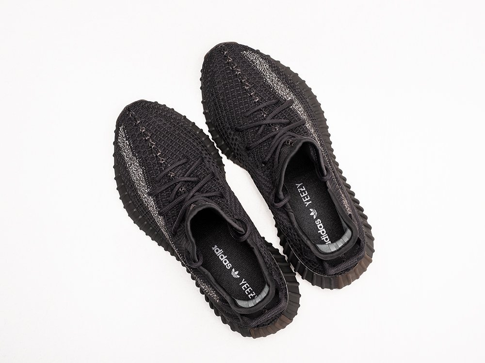 Adidas Yeezy 350 Boost v2 черные текстиль мужские (AR24300) - фото 3