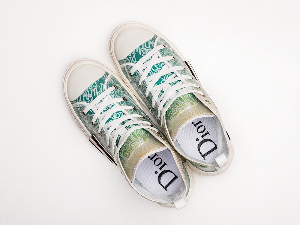 Dior B23 High зеленые текстиль мужские (AR24301) - фото 3 Dior B23 High зеленые текстиль мужские (AR24301) - фото 3