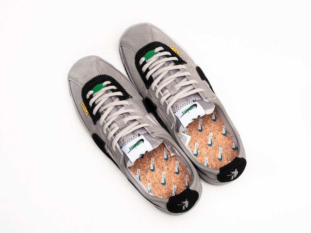 Nike x Union x Cortez серые замша мужские (AR24312) - фото 3 Nike x Union x Cortez серые замша мужские (AR24312) - фото 3