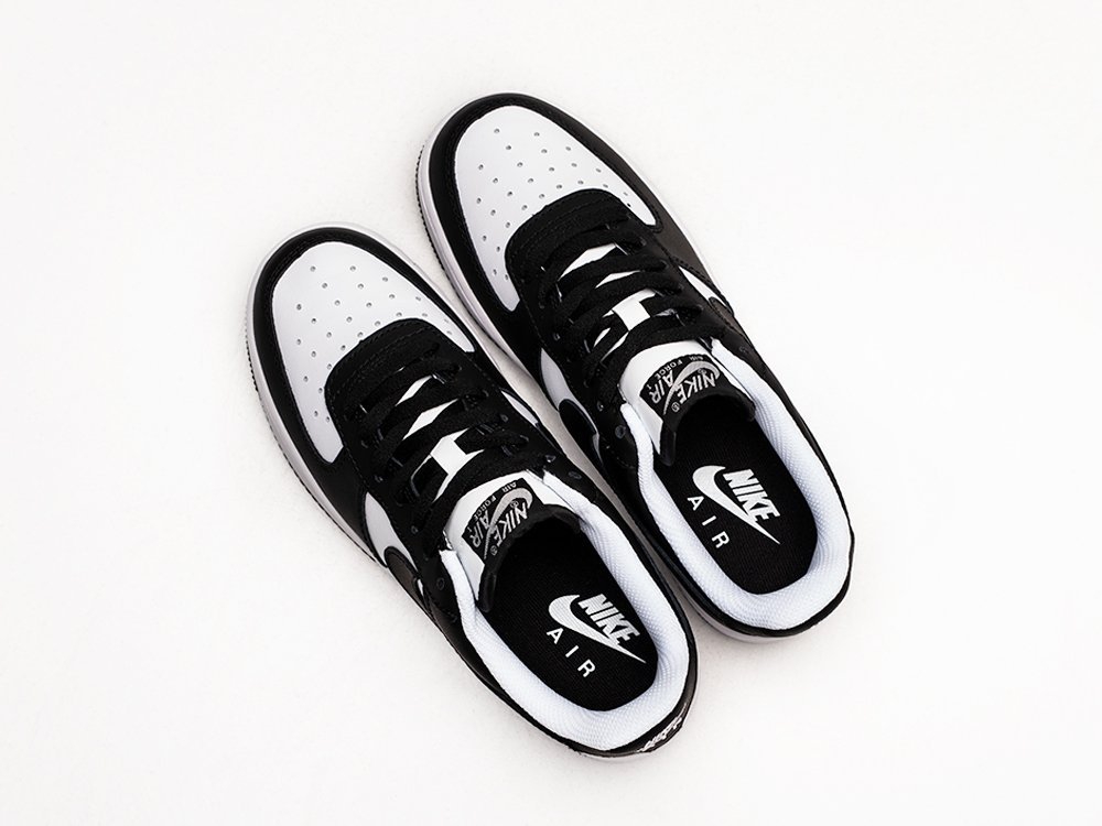 Nike Air Force 1 Low Panda черные кожа мужские (AR24317) - фото 3