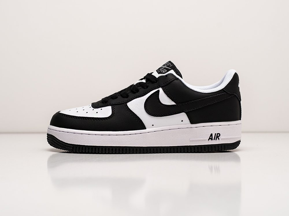 Nike Air Force 1 Low Panda черные кожа мужские (AR24317) - фото 1