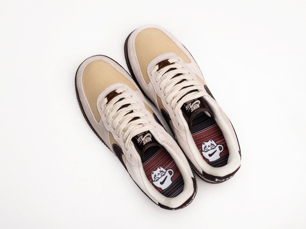 Nike Air Force 1 Low Coffee серые замша мужские (AR24328) - фото 3 Nike Air Force 1 Low Coffee серые замша мужские (AR24328) - фото 3