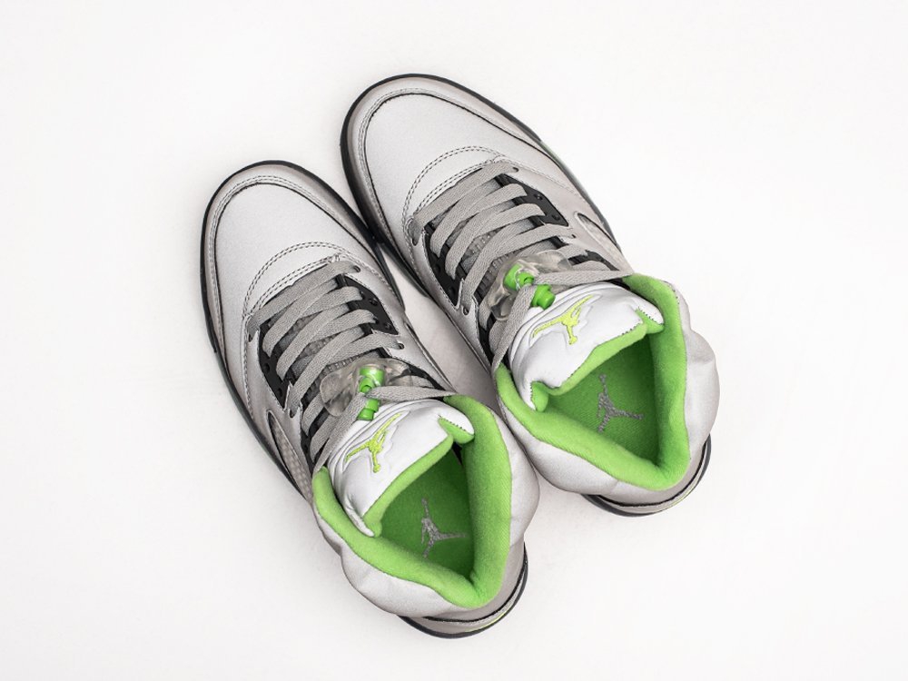 Nike Air Jordan 5 Green Bean зеленые кожа мужские (AR24336) - фото 3