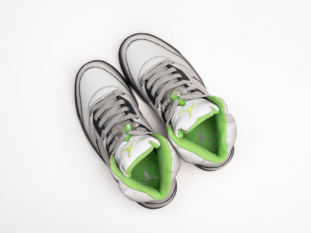 Nike Air Jordan 5 Green Bean WMNS зеленые текстиль женские (AR24337) - фото 3