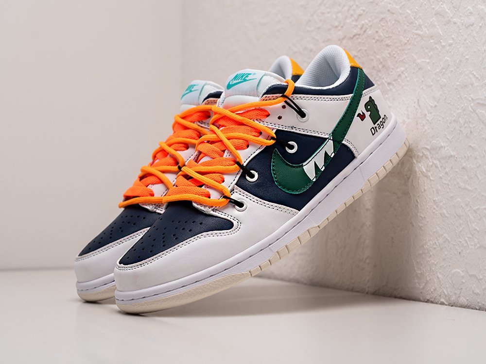 Nike SB Dunk Low x OFF-White белые кожа мужские (AR24344) - фото 2 Nike SB Dunk Low x OFF-White белые кожа мужские (AR24344) - фото 2