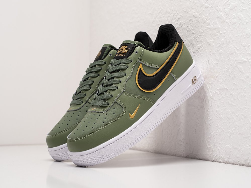 Nike Air Force 1 Low Oil Green WMNS зеленые кожа женские (AR24348) - фото 2