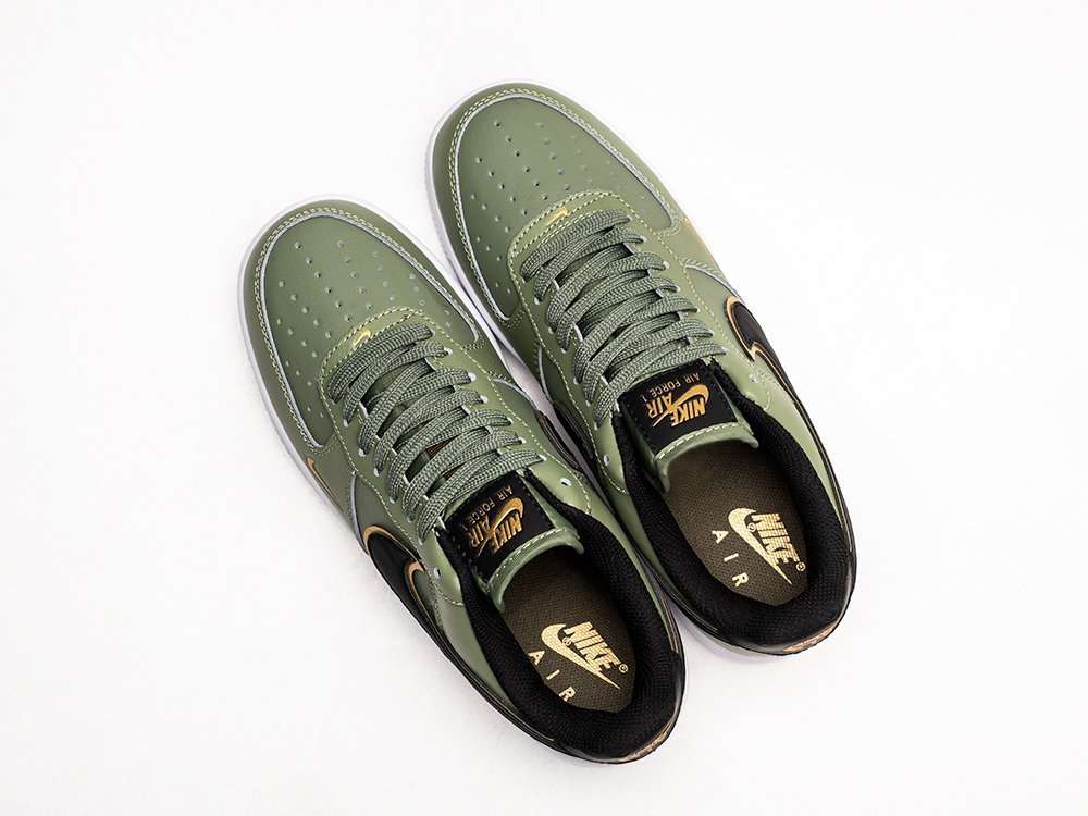 Nike Air Force 1 Low Oil Green WMNS зеленые кожа женские (AR24348) - фото 3 Nike Air Force 1 Low Oil Green WMNS зеленые кожа женские (AR24348) - фото 3