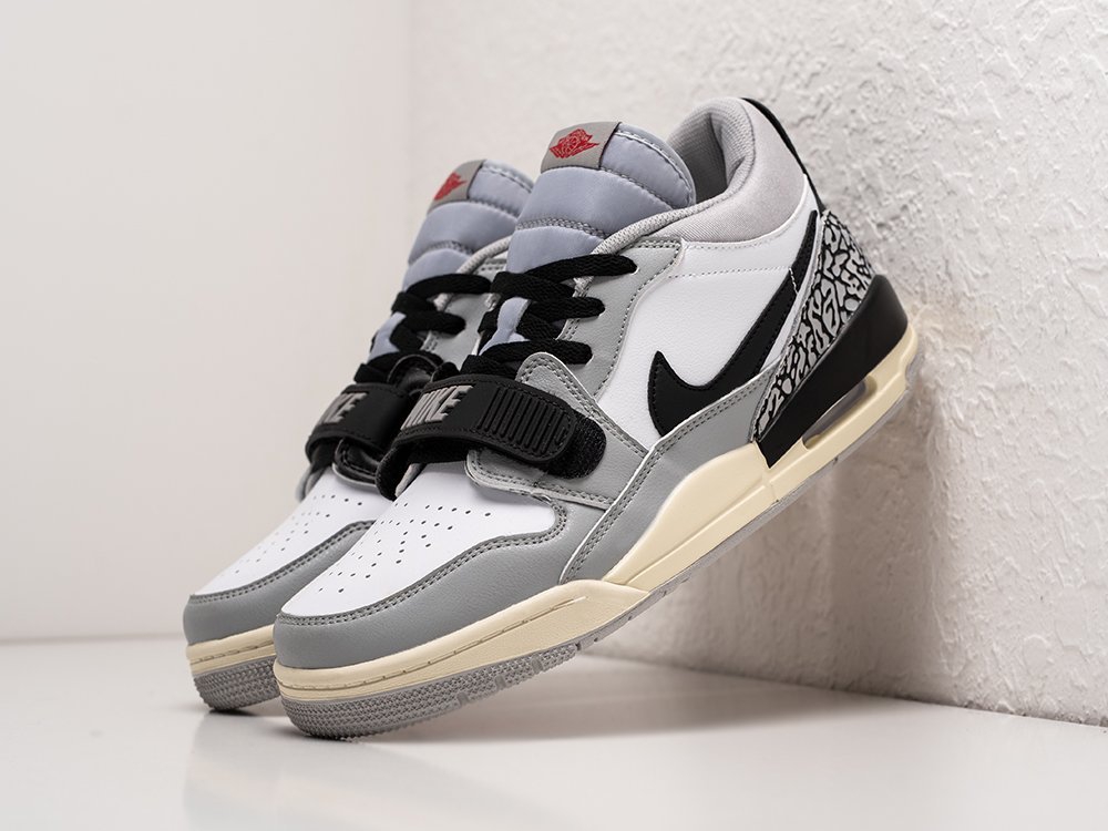 Nike Air Jordan Legacy 312 Low Tech Grey белые кожа мужские (AR24359) - фото 2 Nike Air Jordan Legacy 312 Low Tech Grey белые кожа мужские (AR24359) - фото 2