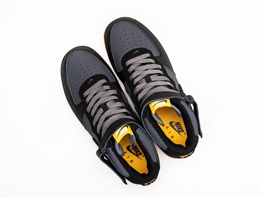 Nike Air Force 1 черные кожа мужские (AR24361) - фото 3 Nike Air Force 1 черные кожа мужские (AR24361) - фото 3