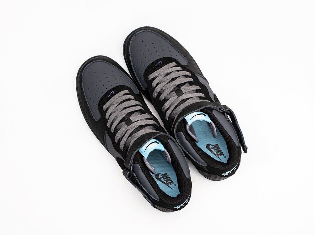 Nike Air Force 1 черные кожа мужские (AR24362) - фото 3 Nike Air Force 1 черные кожа мужские (AR24362) - фото 3