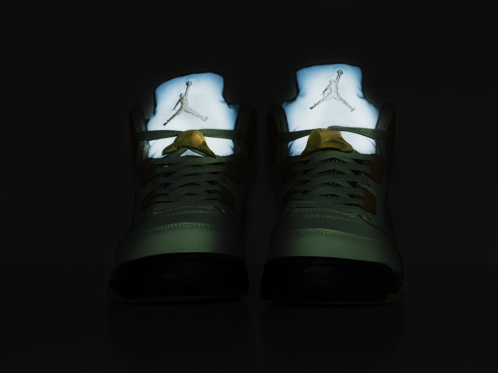Nike Air Jordan 5 Jade Horizon зеленые кожа мужские (AR24366) - фото 4