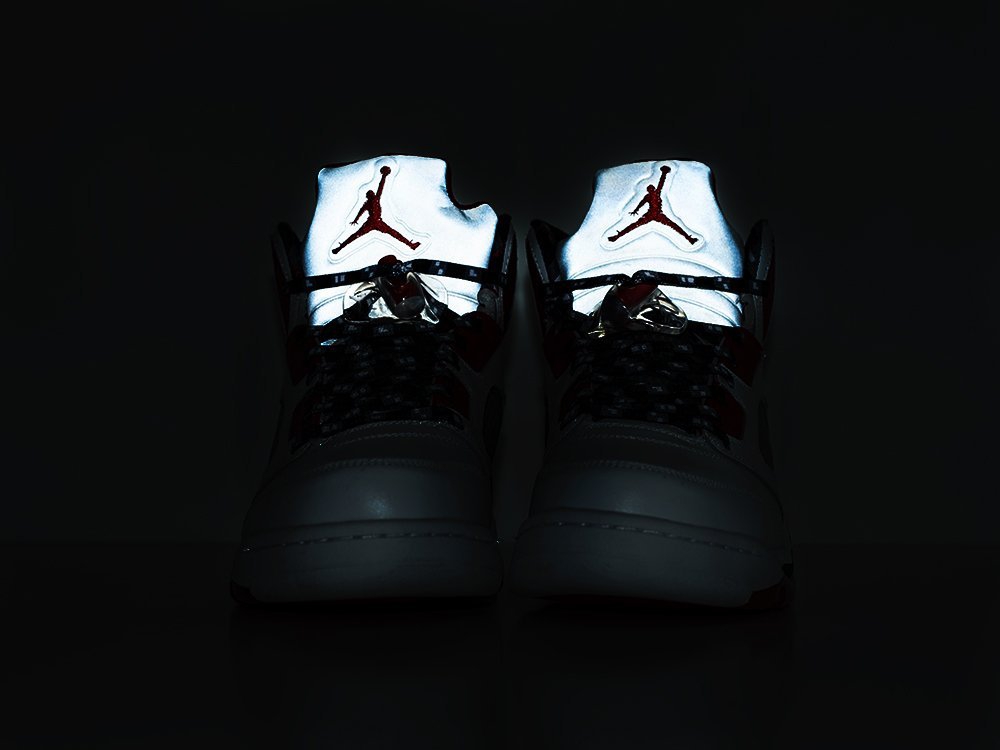 Nike Air Jordan 5 Quai 54 белые текстиль мужские (AR24367) - фото 4