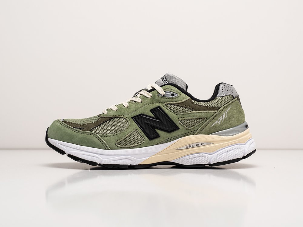 New Balance 990v3 JJJJound Olive зеленые замша мужские (AR24375) - фото 1 New Balance 990v3 JJJJound Olive зеленые замша мужские (AR24375) - фото 1