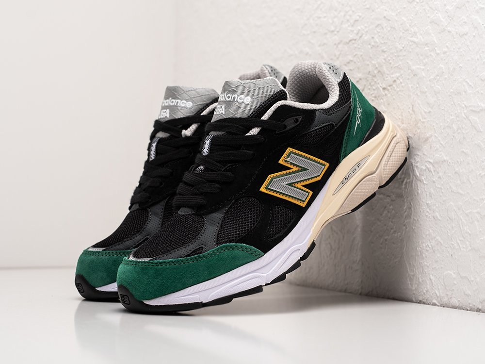 New Balance 990v3 Made In USA Black Green зеленые замша мужские (AR24377) - фото 2 New Balance 990v3 Made In USA Black Green зеленые замша мужские (AR24377) - фото 2