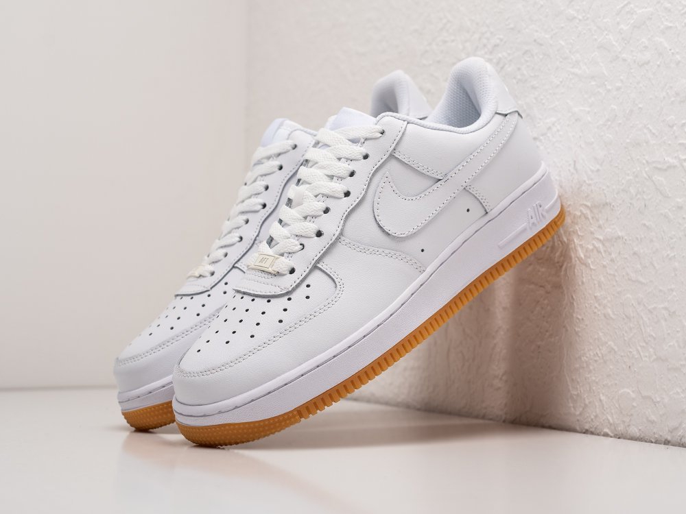 Nike Air Force 1 Low White Gum белые кожа мужские (AR24381) - фото 2 Nike Air Force 1 Low White Gum белые кожа мужские (AR24381) - фото 2