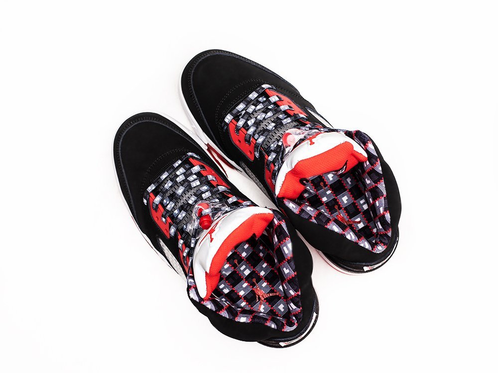 Nike Air Jordan 5 Quai 54 черные замша мужские (AR24391) - фото 3 Nike Air Jordan 5 Quai 54 черные замша мужские (AR24391) - фото 3