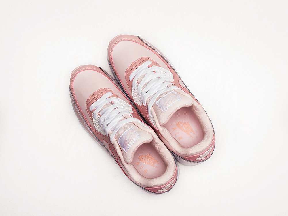 Nike Air Max 90 WMNS розовые кожа женские (AR24407) - фото 3 Nike Air Max 90 WMNS розовые кожа женские (AR24407) - фото 3