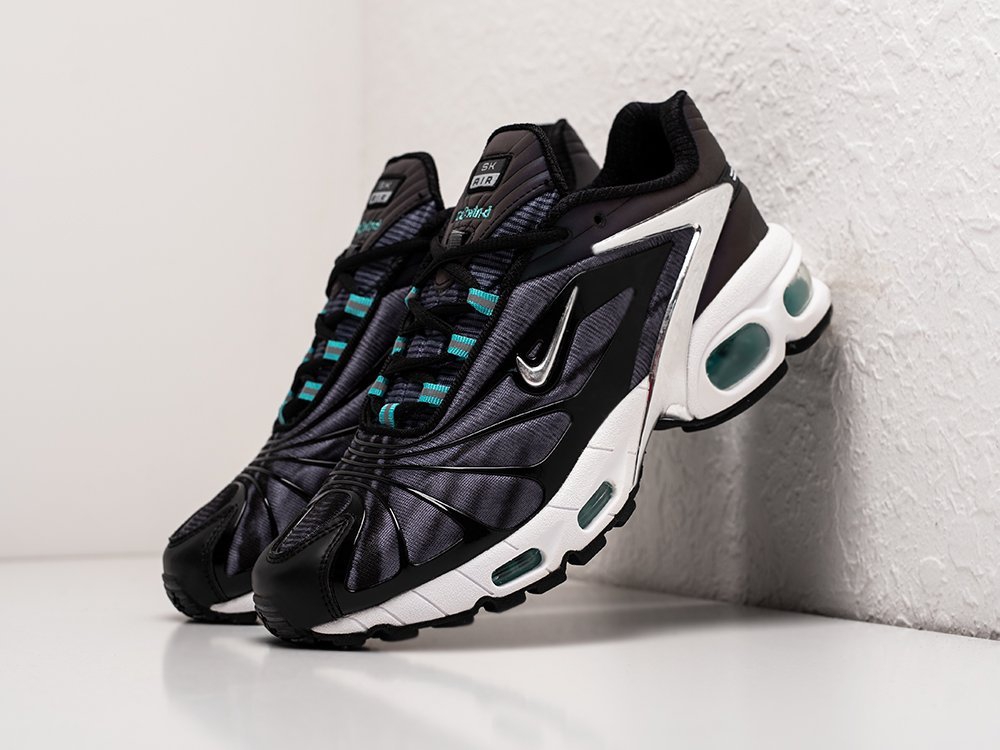 Nike Air Max Tailwind V x Skepta Chrome Black серые кожа мужские (AR24411) - фото 2