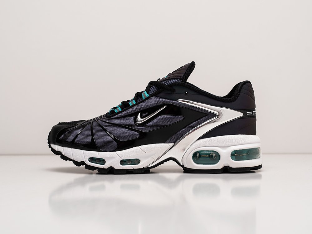 Nike Air Max Tailwind V x Skepta Chrome Black серые кожа мужские (AR24411) - фото 1