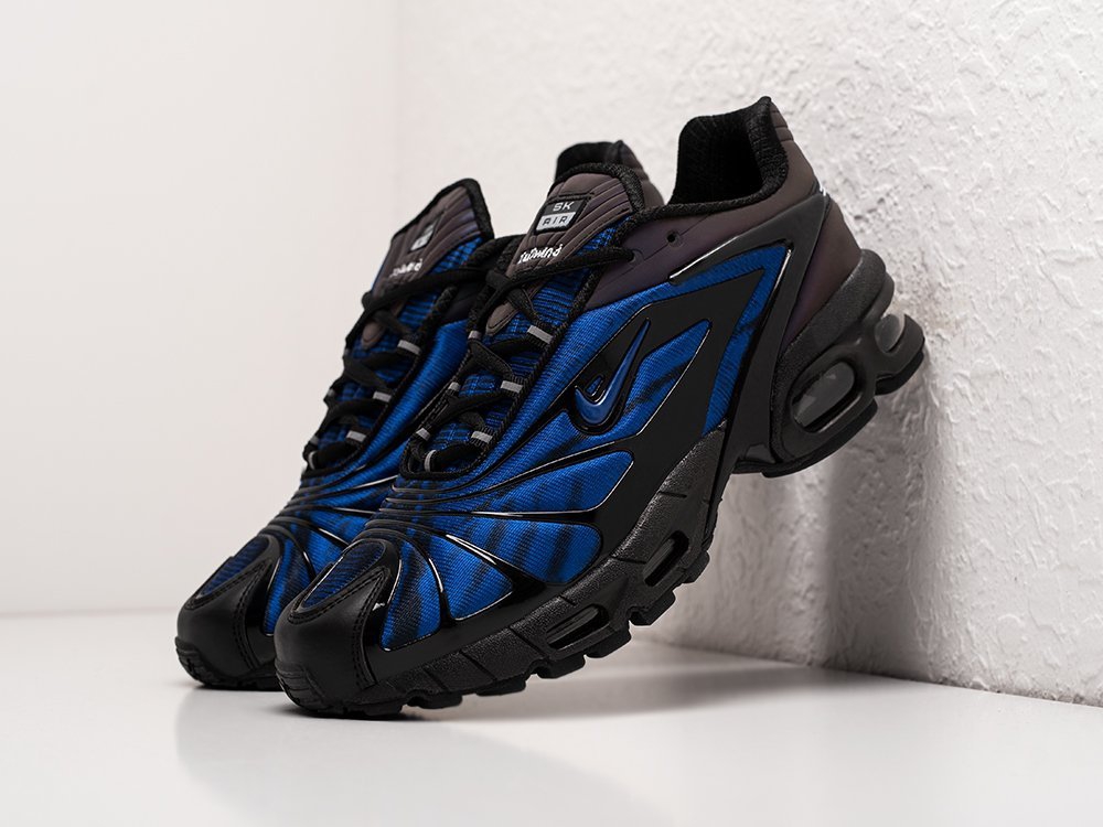 Nike Air Max Tailwind V x Skepta Chrome Blue синие кожа мужские (AR24412) - фото 2 Nike Air Max Tailwind V x Skepta Chrome Blue синие кожа мужские (AR24412) - фото 2