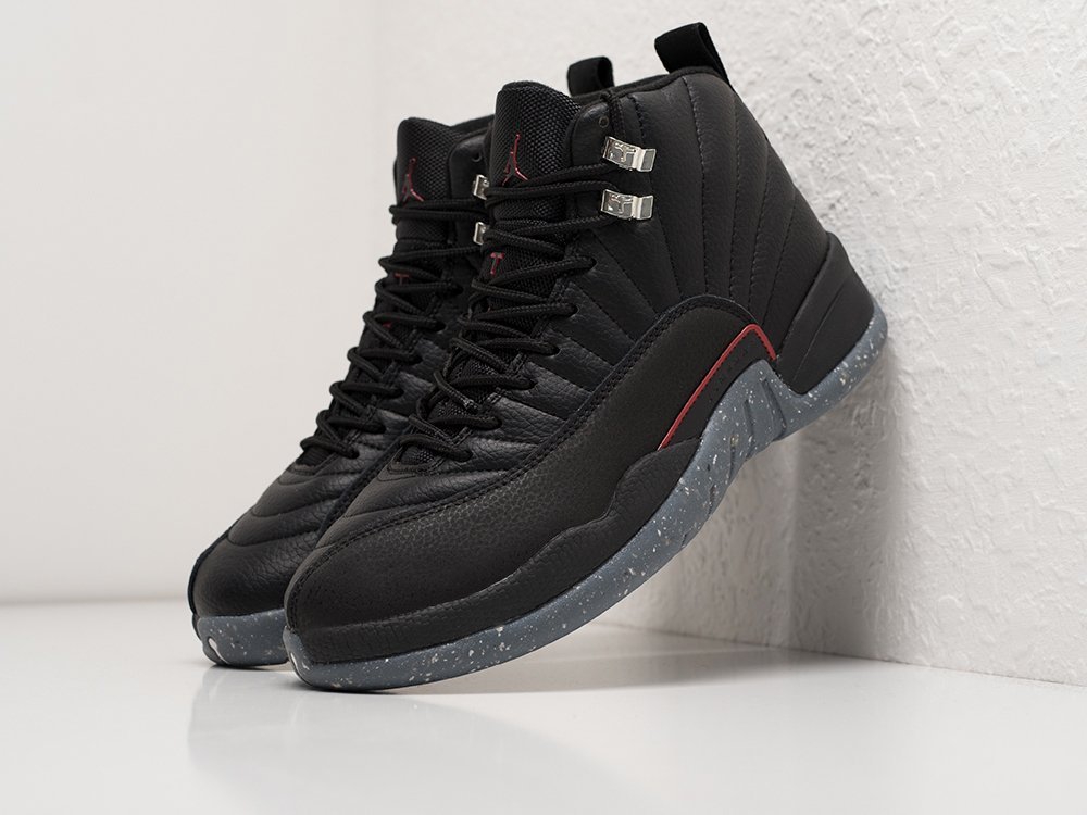 Nike Air Jordan 12 черные кожа мужские (AR24794) - фото 2 Nike Air Jordan 12 черные кожа мужские (AR24794) - фото 2