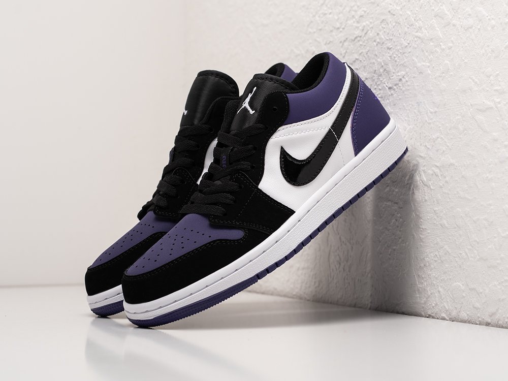 Nike Air Jordan 1 Low Court Purple WMNS разноцветные кожа женские (AR24853) - фото 2 Nike Air Jordan 1 Low Court Purple WMNS разноцветные кожа женские (AR24853) - фото 2