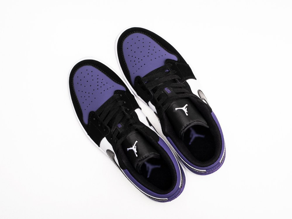 Nike Air Jordan 1 Low Court Purple WMNS разноцветные кожа женские (AR24853) - фото 3