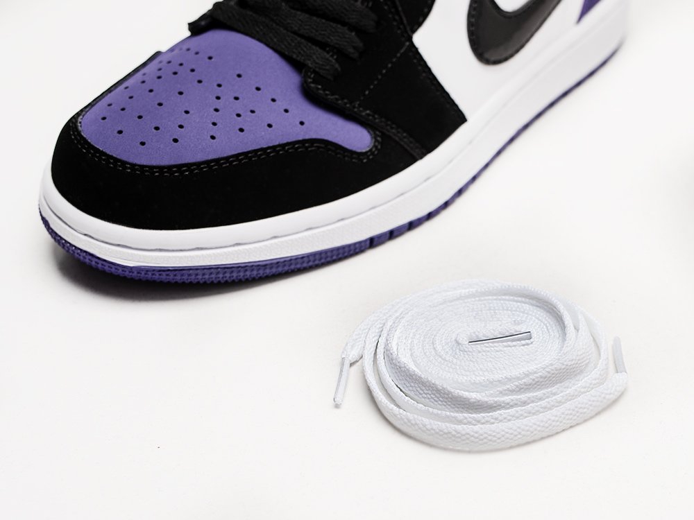 Nike Air Jordan 1 Low Court Purple WMNS разноцветные кожа женские (AR24853) - фото 4