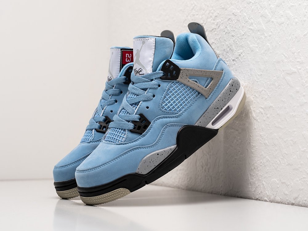 Nike Air Jordan 4 Retro University Blue WMNS голубые кожа женские (AR24855) - фото 2 Nike Air Jordan 4 Retro University Blue WMNS голубые кожа женские (AR24855) - фото 2